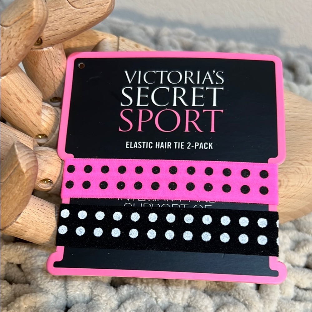 Victoria's Secret Sport Polka Dot Hair Ties - Picture 1 of 5